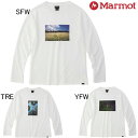 マーモット アウトドアウェア レディース マーモット　Marmot　レディース　長袖Tシャツ　TOWTJB50　綿混　吸水速乾　UVカット　アウトドア　ウィメンズ フォトメッセージ ロングスリーブクルー　カットソー　セール　キャンプ