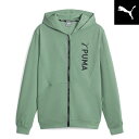 プーマ PUMA ダブルニット フルジップフーディー 524674 メンズ フルジップパーカー スウェット ジャージ サッカー フットサル セール