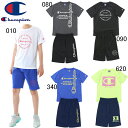 2024年春夏モデル チャンピオン Champion キッズ・ジュニア用 半袖Tシャツ・ハーフパンツ上下セット CK-ZSW04 ボーイズ ガールズ セットアッ...