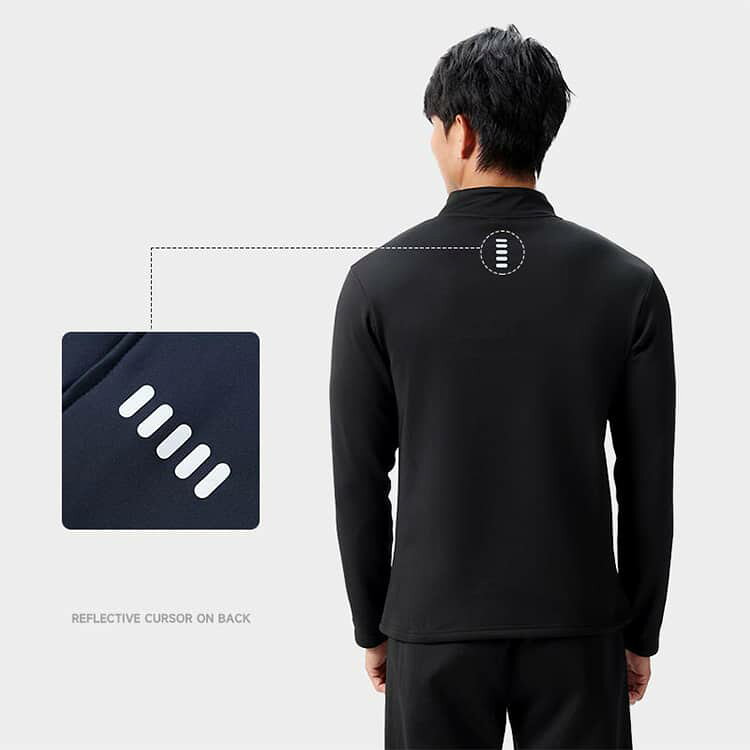 ポロシャツ ランニング ハーフジップ 無地 ハイネック トップス ゴルフウェア 軽量...