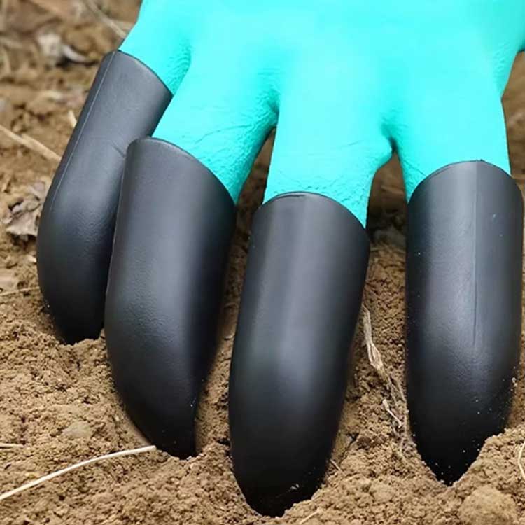 作業手袋 園芸用手袋 防水手袋 ガーデングローブ 男女兼用 両手爪付き手袋 土いじ...