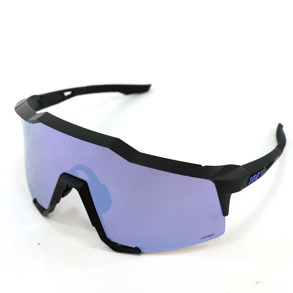 100%ワンハンドレッド SPEEDCRAFTシリーズ サングラス Matte Black/HiPER Blue Multilayer Mirror Lens..