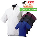 SSK ウェア 半袖ハーフZIPボンディングジャケット bwp2003h