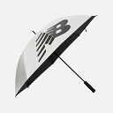 傘 ニューバランス 雨傘 日傘 晴雨兼用 UVカット 遮熱 スポーツ アンブレラ シルバー LAM55665
