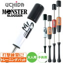 トレーニングバット モンスタースラッガー 野球 打撃 練習 ミート力アップ マスコット バット UCHIDA