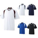 アシックス ベースボールシャツ 2ボタン bad014 【メール便対応商品】(4)