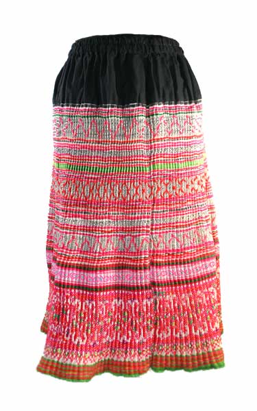 伝統の技法、色鮮やかなタイ モン族スカート B送料無料のサムネイル