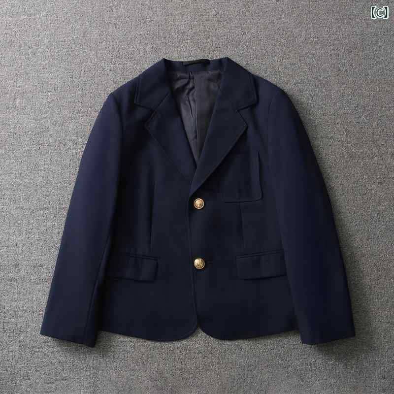 暮らしのお手伝いのジャケット レディース 制服 ブレザー 学生服風 上着 アウター テーラードジャケット 切り替え 無地 フォーマル カジュアル 通勤 通学 スクール風 かわいい ゆったり 大きいサイズ 体型カバー 着痩せ 細見え お腹周り 二の腕カバー プラスサイズ スタ｜アングル3