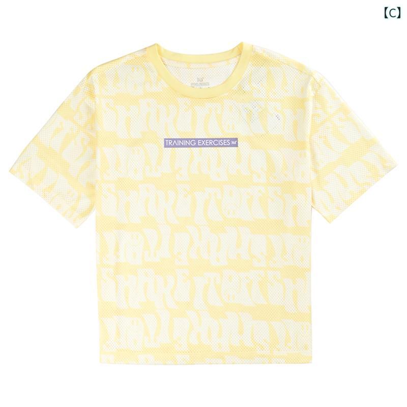 暮らしのお手伝いの女性 スウェットシャツ 半袖 Tシャツ ラウンドネック 速乾 通気性 夏 プルオーバー スポーツ 青 紫｜アングル3