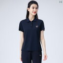 女性 スウェットシャツ 夏 ポロシャツ スポーツ 襟 tシャツ 半袖 トップ コットン ゆったりタイプ 紺 ピンク 紫