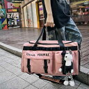 トラベルバッグ キャンパス 短距離 出張 旅行 ポータブル 大容量 荷物 衣類 下着 収納 スポーツ フィットネス 軽量 防水 レディース イエロー ブラック レッド