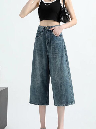 女性 レディース ワイドパンツ 夏 ハイウエスト ゆったり ファッション カジュアル おしゃれ かわいい ブルー 女性 レディース ワイドパンツ 夏 ハイウエスト ゆったり ファッション カジュアル おしゃれ かわいい ブルー