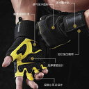 筋トレグローブ メンズ レディース トレーニング フィットネス アシスト 滑り止め プロテクター 保護具 フィットネス スポーツ用品 イエロー グレー ブラック