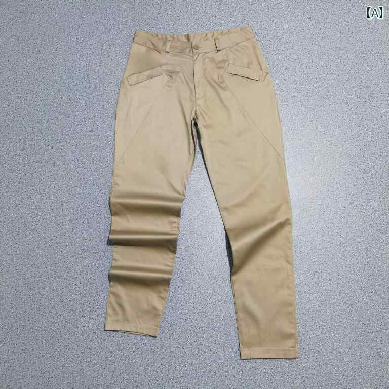 テーパードパンツ ファッション レディース カジュアル スリム かわいい ハイウエスト ポケット シンプル カーキ