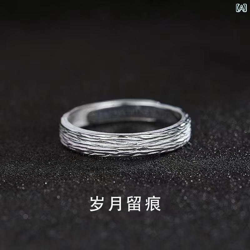 ピンキーリング モンド スターリングシルバー ファッション おしゃれ 可愛い 綺麗 小指 人差し指 個性 色褪せにくい 男性用