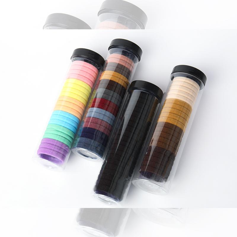 シュシュ ヘアロープ ヘアバンド ゴムバンド ポニーテール シンプル かわいい おしゃれ 韓国 高弾性 耐久性