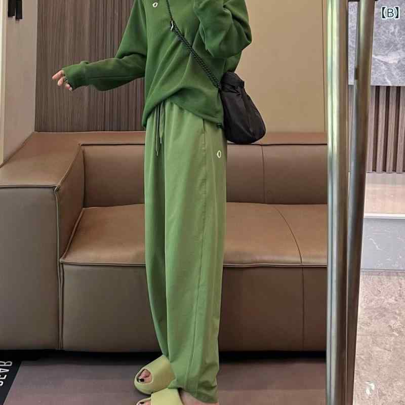 女性 レディース ワイドパンツ 夏 ハイウエスト ゆったり ファッション カジュアル おしゃれ かわいい ネイビー グリーン カーキ