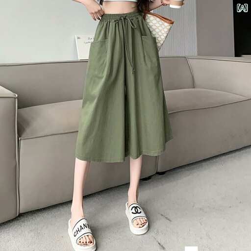 女性 レディース ワイドパンツ 夏 ハイウエスト ゆったり ファッション カジュアル おしゃれ かわいい グリーン カーキ ホワイト 女性 レディース ワイドパンツ 夏 ハイウエスト ゆったり ファッション カジュアル おしゃれ かわいい グリーン カーキ ホワイト
