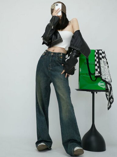 デニムパンツ レディース ワイドレッグパンツ 女性用 ジーンズ 2024 ハイウエスト フロア レングス おしゃれ 綺麗 可愛い ゆったり ブルー デニムパンツ レディース ワイドレッグパンツ 女性用 ジーンズ 2024 ハイウエスト フロア レングス おしゃれ 綺麗 可愛い ゆったり ブルー