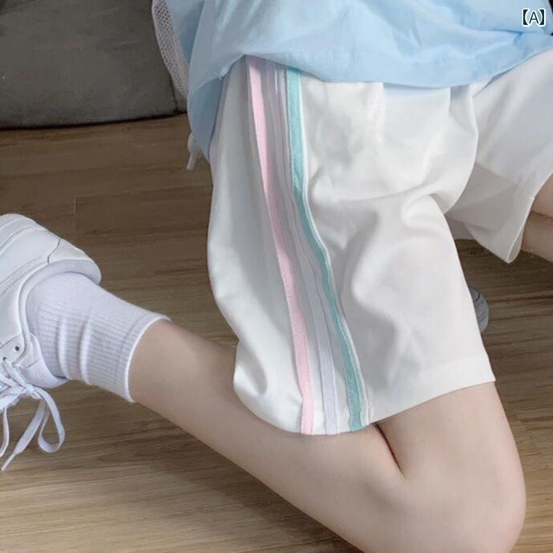 ショートパンツ 女性用 スーツ ショーツ 夏 ガール mm ハイウエスト スリム ストレート ワイド レッグ ミディアム カジュアル おしゃれ 可愛い 白 黒 青