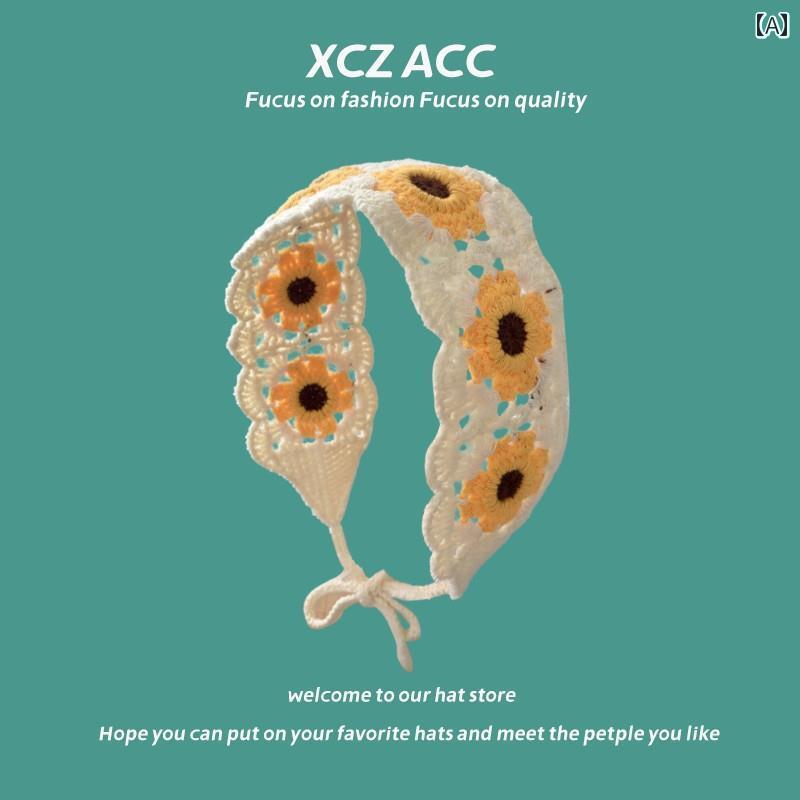 カチューシャ 春夏 薄手 帽子 ストリーマー スカーフ ハット スタイリッシュ ヘアバンド ヘッドカバー おしゃれ 可愛い 女性用