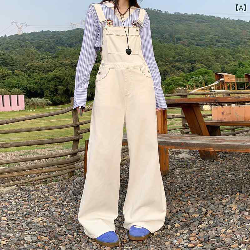 サロペットパンツ レディース 大きいサイズ ゆったり 体型カバー カジュアル デニム つなぎ オーバーオール 高腰 ワイドパンツ ハイウエスト 切り替え ズボン 無地 シンプル 高級感 脚長効果 伸縮性 ロング丈 オールインワン マキシ丈 ストレート 綿
