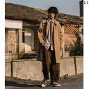 ウィンドブレーカーメンズ 秋の新 ロング カジュアル ラージ コート ミディアムレングスコート ゆったりとした ストレート おしゃれ カーキ ブラック