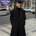 ウィンドブレーカーメンズ 秋の新 ロング カジュアル ラージ コート ミディアムレングスコート ゆったりとした ストレート おしゃれ ブラック グレー ブラウン