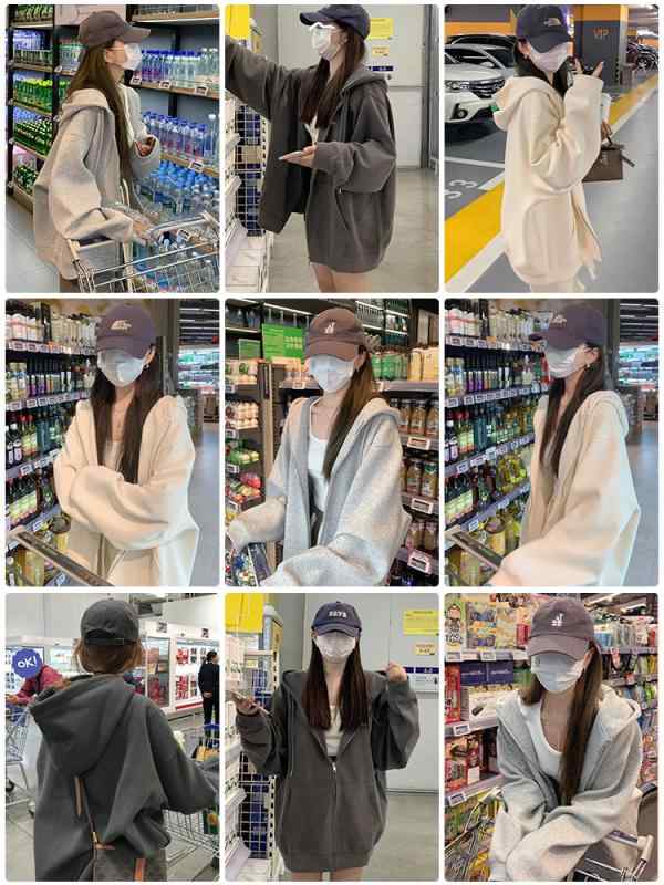 パーカーフード付き 女性 レディース メンズ スウェット ファッション カップル ゆったり 韓国 ストリ..