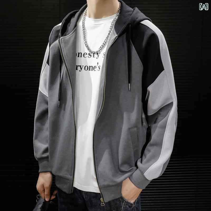 メンズスウェットシャツ ランニング 速乾 長袖 アウターウェア 通気性が良い 男性用 スポーツ フィットネス インナー おしゃれ グレー(4)