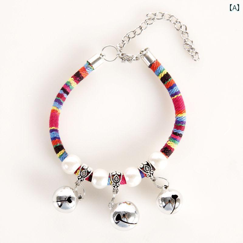 ペット首輪 刻印 紛失防止 可愛い 散歩 安全 首飾り アクセサリー リード おしゃれ 虫よけ 小型 用品 犬 ドッグ 猫 赤 ピンク 緑