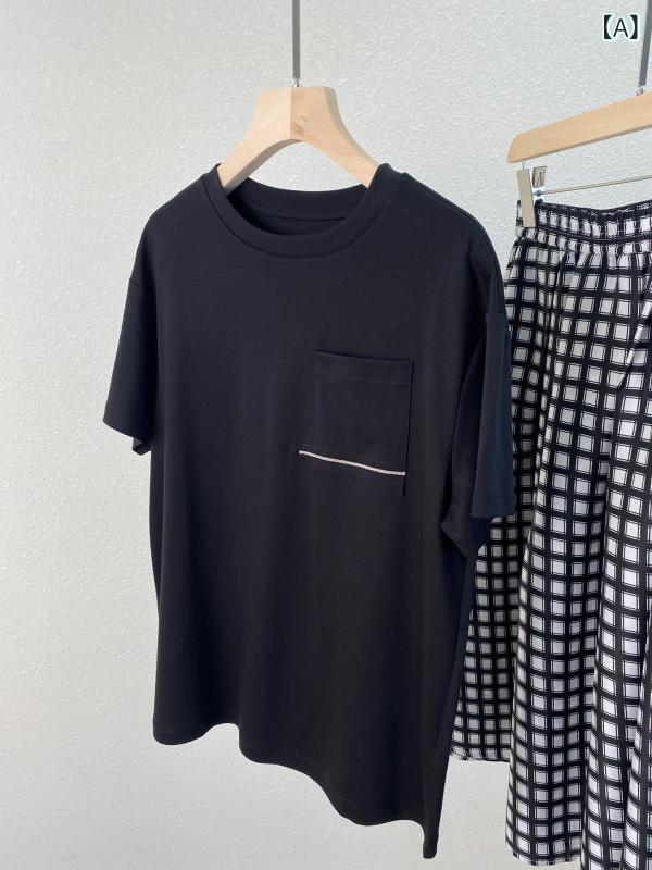 Tシャツ レディース 半袖 トップス 無地 綿100% コットン シンプル カジュアル 普...