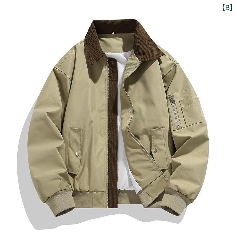 暮らしのお手伝いのジャケット メンズ 男性用 春秋 アウター 襟付き ブルゾン スタンドカラー 切り替え ゆったり ビッグシルエット 大きいサイズ 体型カバー 着痩せ 細見え 運動用 カジュアル 普段使い お出かけ スポーティー スポーツウェア 紳士服 快適 素材感 柔ら｜アングル2
