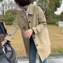 女性ウィンドブレーカー カジュアル おしゃれ 綺麗 可愛い ジャケット レディース 2024年 新 コート ファッション ゆったり カーキ