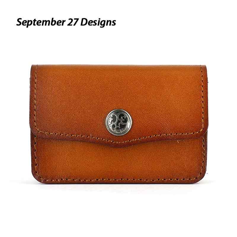 牛革 コインケース 財布 カードケース コインバッグ 小銭入れ シンプル 収納 バックル レトロ 小型 ブラック キャメル ブラウン