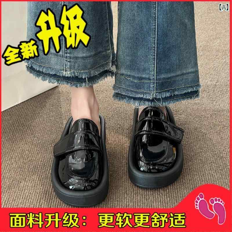 夏用ハーフスリッパ 靴 厚底 女性用 レディース 2024年 ソフト底 カジュアル おしゃれ 可愛い 綺麗 サ..