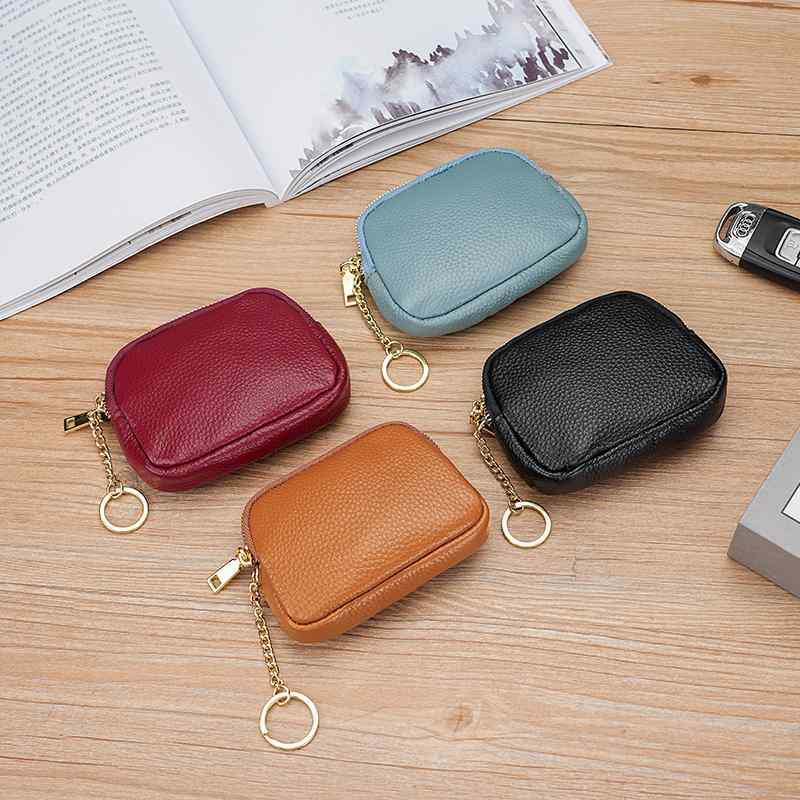 小銭入れ レディース コインケース 革 手持ち ジッパー 財布 レディース ミニバッグ 収納 キーバッグ カードホルダー レトロ