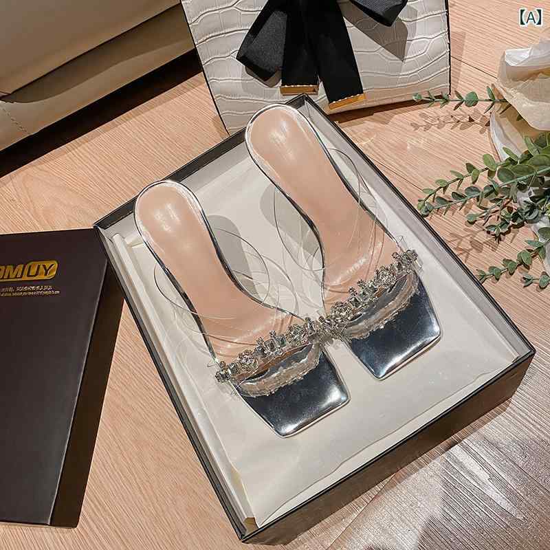 サンダル透明 レディース 女性用 夏 新 2024年 アウター 快適 シンプル おしゃれ 可愛い 綺麗 ファッシ..