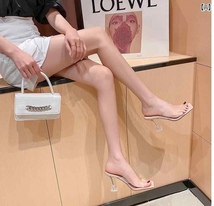 サンダル透明 レディース 女性用 夏 新 2024年 アウター 快適 シンプル おしゃれ 可愛い 綺麗 ファッシ..