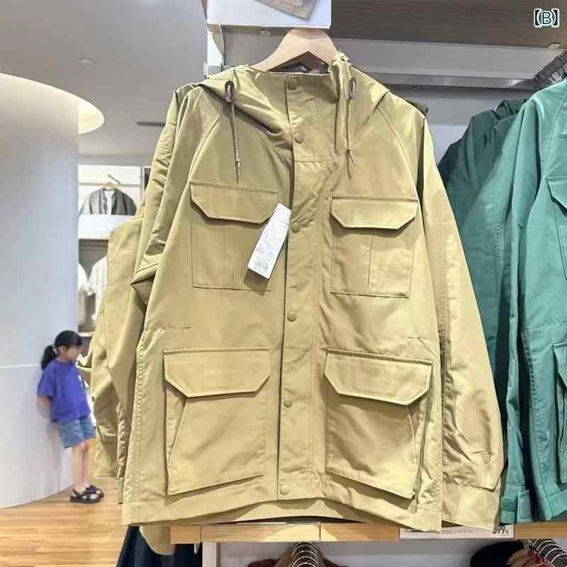 ジャケット 男女兼用 カップル 登山用 アウター フード付き パーカー ジャンパー ...