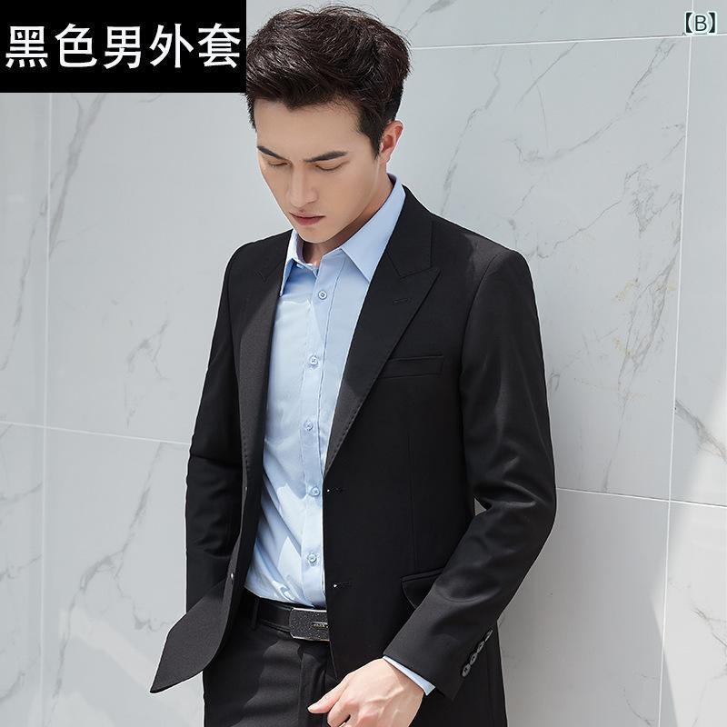 スーツ メンズ セットアップ テーラードジャケット スラックス 2点セット ビジネス フォーマル 通勤 営業 事務服 制服 紳士服 礼服 結婚式 卒業式 入学式 仕事着 冠婚葬祭 ブルー ブラック 大きいサイズ ゆったり 体型カバー 着痩せ 細見え 無地