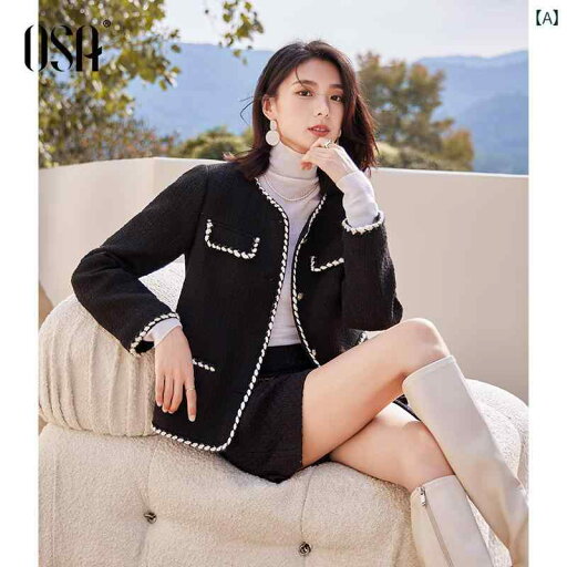 女性 黒 コート レトロ ショート 年 秋冬 無地 シンプル ラウンドネック シングルブレスト レギュラースリーブ 女性 黒 コート レトロ ショート 年 秋冬 無地 シンプル ラウンドネック シングルブレスト レギュラースリーブ