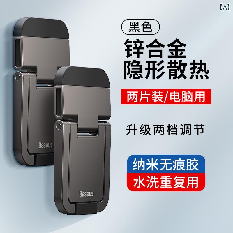 ラップトップスタンド ブラケット サポート 小型 折りたたみ式 ポータブル アルミ合金 ラジエーター 高..