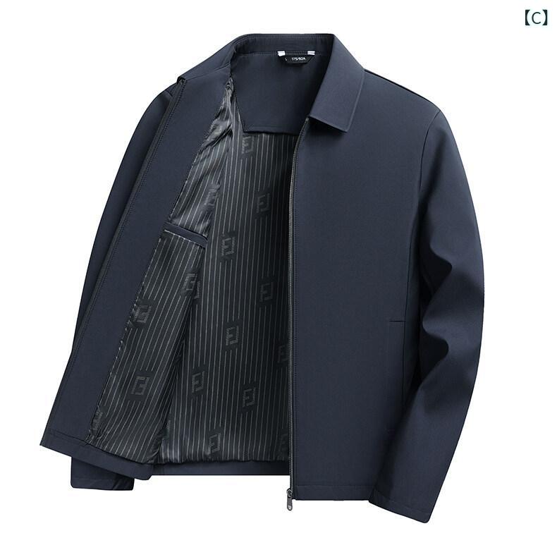 ジャケット 男性用 メンズ 襟付き アウター ビジネス カジュアル 紳士服 ジャンパ...