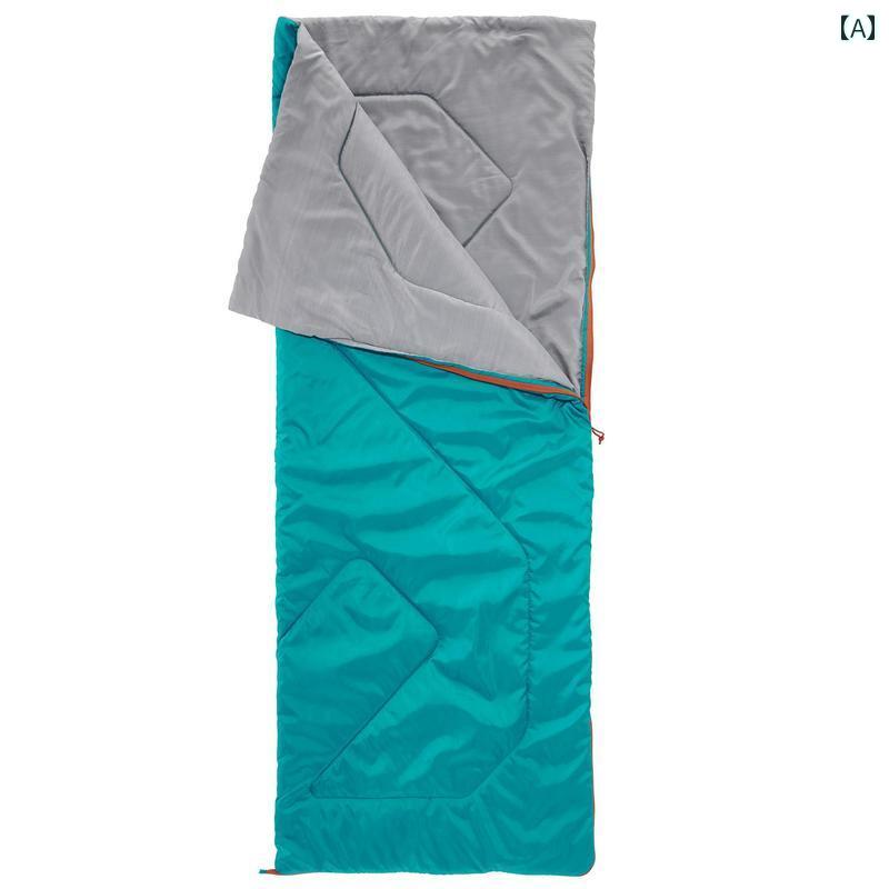 寝袋 大人用 男女兼用 アウトドア キャンプ 春秋 厚手 オールシーズン ユニバーサル 迷彩 緑 青 グレー