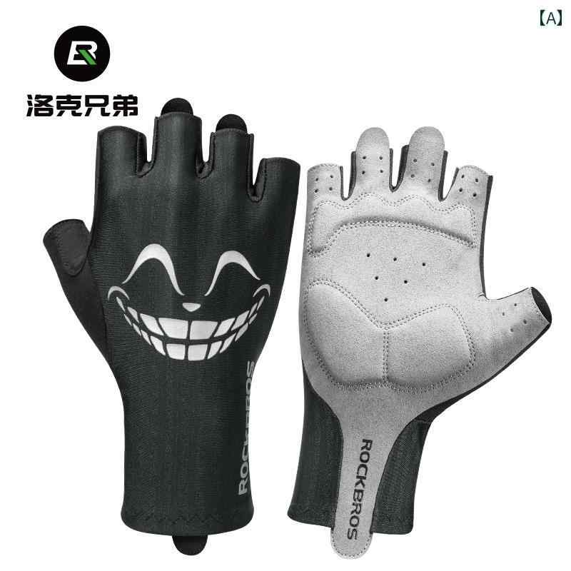 バイク用 手袋 男女兼用 ライディンググローブ ハーフフィンガー 衝撃吸収 スポーツ アウトドア 黒 緑 グレー