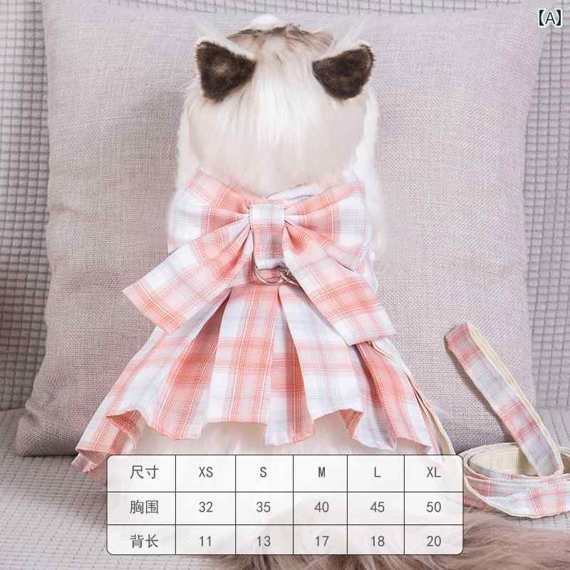 かわいい ペット服 夏 薄手 英国 スカート チェック柄 ピンク 赤 青