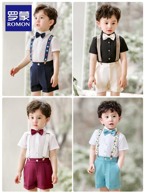 ドレス スーツ 男の子 ストラップ イギリス 子供 衣装 女の子 ブリティッシュ ストライプ パターン ブ..