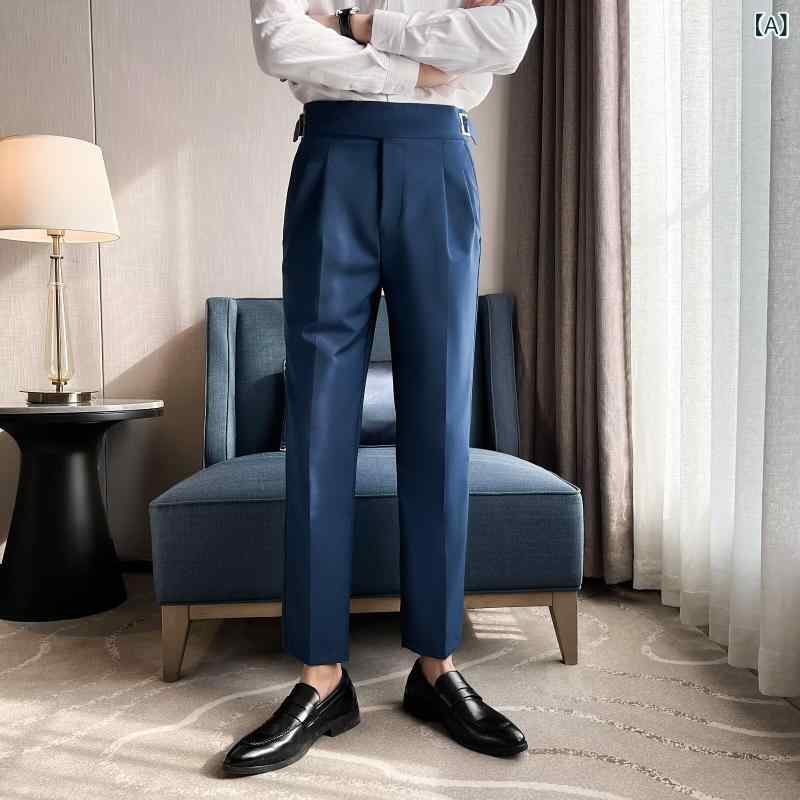 スラックス 男性用 パンツ メンズ ロングパンツ ストレートパンツ 春秋 カジュアルパンツ ズボン ゆったり ボトムス テーパードパンツ 美脚パンツ きれいめパンツ センタープレスパンツ ストレッチパンツ 快適 通気性 柔らかい 落ち感 体系カバー 大き