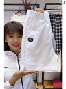 スポーツ ショートパンツ コットン リネン ハイウエスト レディース 夏 ストレート 五分丈 カジュアル 薄手 立体的 ホワイト カーキ ブラウン